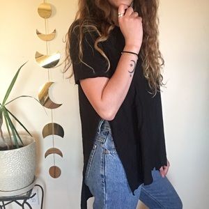 Split Side Fashion T-Shirt